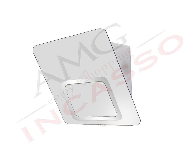Cappa Cucina Moderna 80 TD016GR Grace Inox-Vetro Grigio