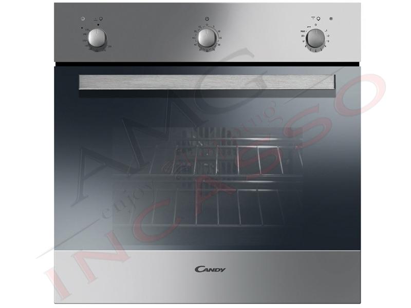 Forno a Gas Candy 60 FLG 203/1 X Ventilato grill elettrico Acciaio Inox