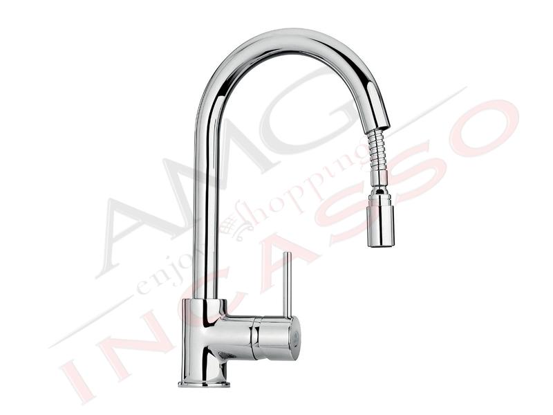 Miscelatore Rubinetto Argo - Paini 2486/01F Milano Estraibile Cromato