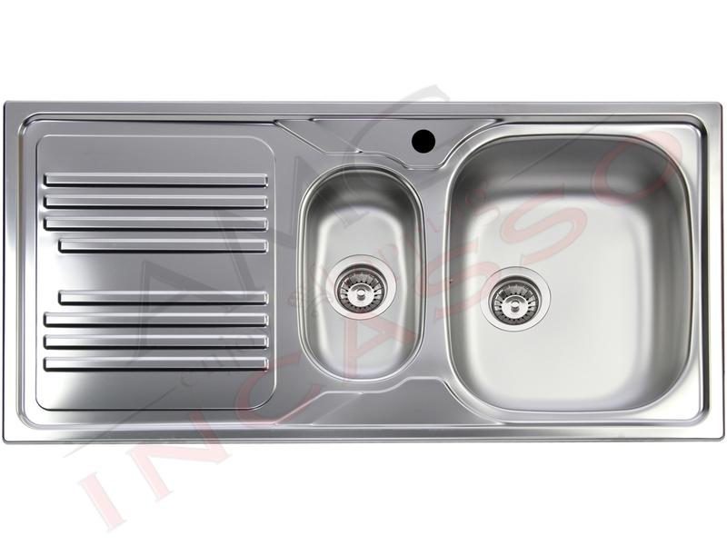 Lavello Cucina 1 Vasca E Mezza.1 Vasca E Mezza Gocciolatoio Amg Incasso Elettrodomestici Da Incasso