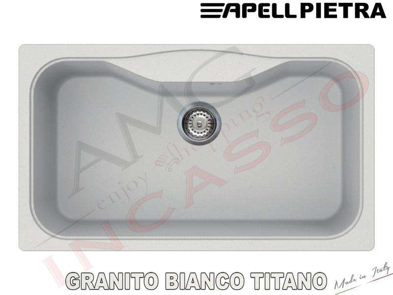 Lavello Cucina Nero Antracite.Lavello Cucina 1 Vasca Vascone Cm 86x50 Pietra Fragranite Antracite Amg Incasso Elettrodomestici Da Incasso