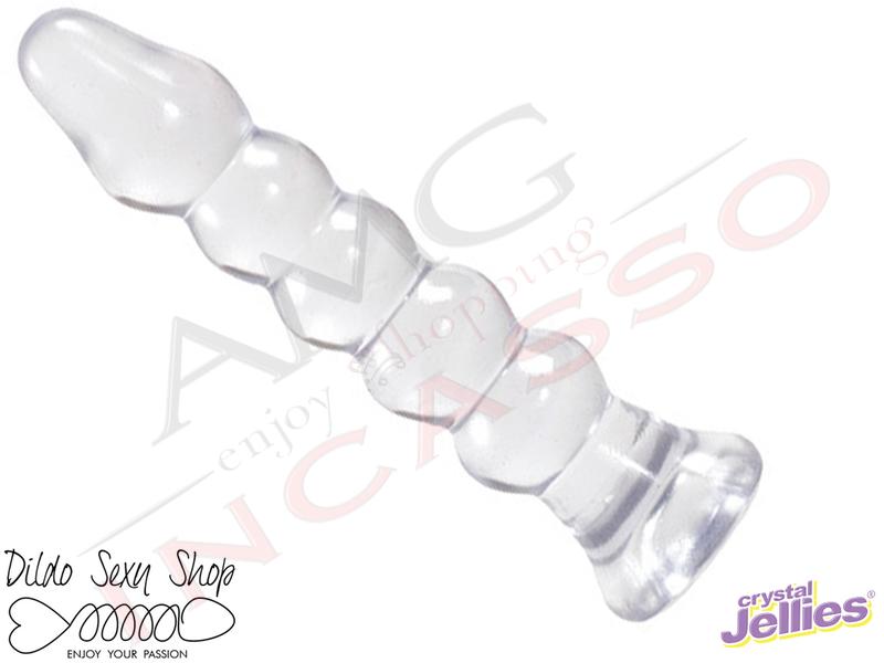 Cuneo Anale Doc Johnson 7005-01-CD Crystal Jellies® 5,5" Bumps Anal Plug Clear