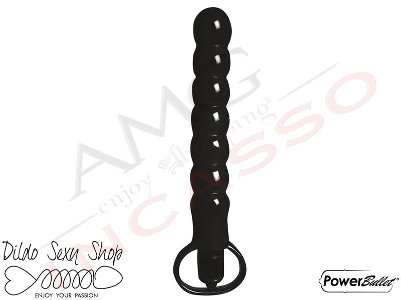 Vibratore Dildo Penetrazione Anale Power Wand Unisex Stimulator Tpr Black