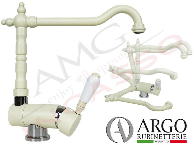 Miscelatore Bari Rustico Sottofinestra Monocomando Bianco Antico