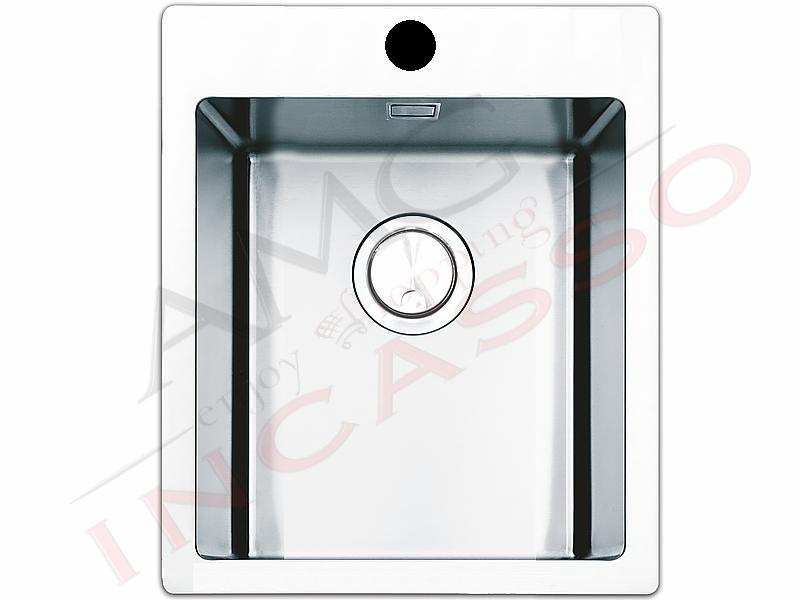 Lavello Cucina Linear Plus 1 Vasca cm. 40x51 Acciaio Inox