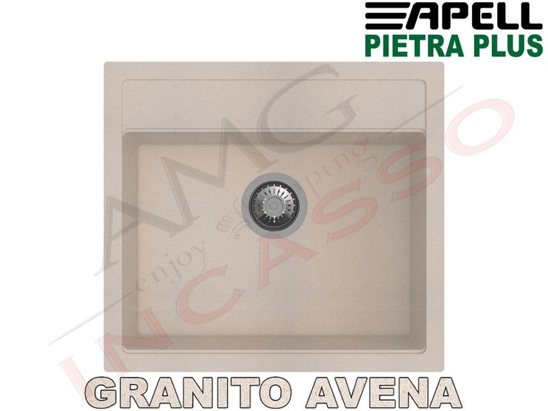 Lavello Cucina New Pietra Plus 1 Vasca cm.56X51 Fragranite Avena