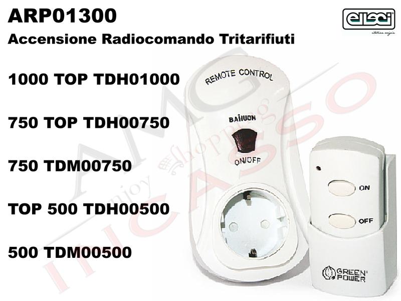 Accessorio Radiocomando accensione x Tritarifiuti Dissipatore Elleci ARP01300