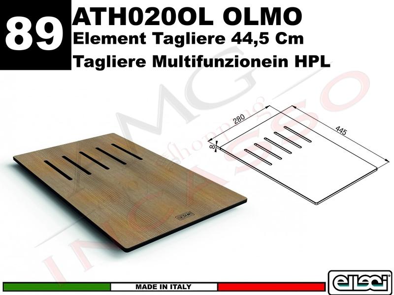 Accessorio 89 ATH020OL Element Tagliere Multifunzioni HPL Best Line Olmo