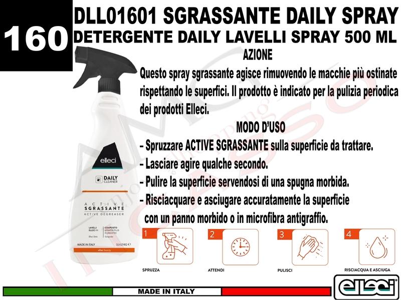 Accessorio 160 DLL01601 Spray Detergente Sgrassante Daily tuttii Lavelli
