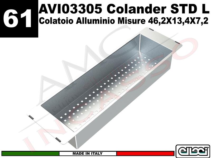 Accessorio 61 AVI03305 Colander ScolaTutto Std S per Lavello Easy / Fox