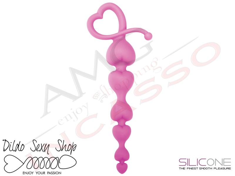 Catena Dildo Fallo Anale Hearty Anal Wand Pink Silicone Rosa