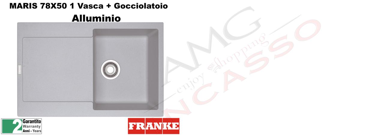 Lavello Franke MRG611-78 Maris 9899914 78 X 50 1 V + Gocc. Alluminio